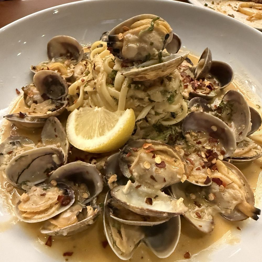 Hestia Kitchen + Bar - Clams with white wine, cream and linguini - Steakhouses Near Me - Richmond, British Columbia Hestia Kitchen + Bar - Clams with white wine, cream and linguini - Steakhouses Near Me - Richmond, British Columbia