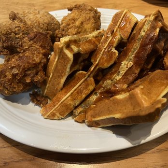 Ms. Icey's Kitchen & Bar - Plantain waffles with chicken - Bars Near Me - Decatur, Georgia Ms. Icey's Kitchen & Bar - Plantain waffles with chicken - Bars Near Me - Decatur, Georgia