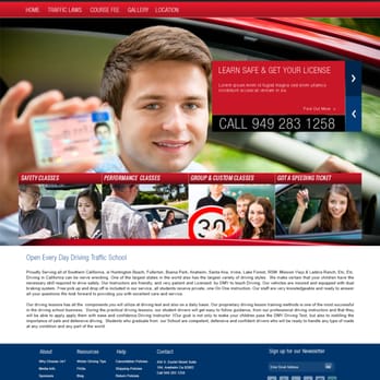 Open Every Day Driving and Traffic School - Driving Schools Near Me - Anaheim, California Open Every Day Driving and Traffic School - Driving Schools Near Me - Anaheim, California