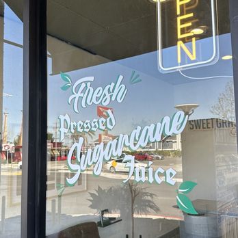 Sweet Grass Sugarcane Juice - Signage - Juice Bars & Smoothies Near Me - Carson, California