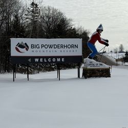 Big Powderhorn Mountain - Greeting from US Hwy 2