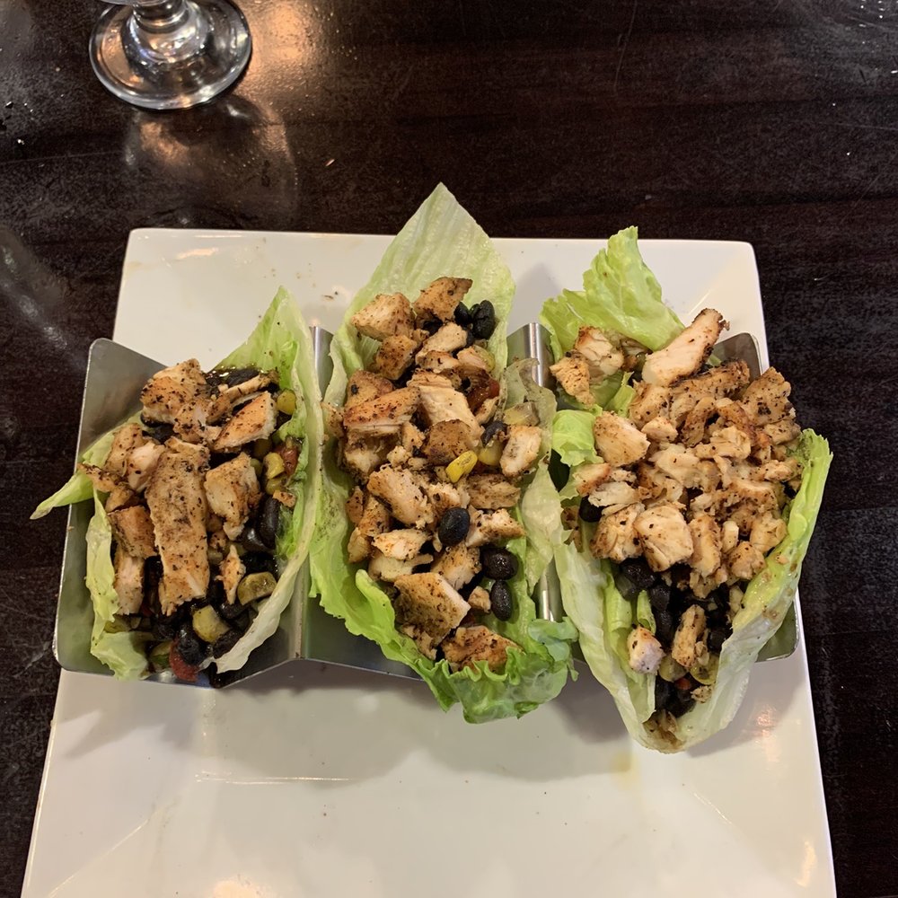 Angus Grill & Cantina - Black bean lettuce wraps - added chicken. Originally vegan - Bars Near Me - Rogers, Arkansas Angus Grill & Cantina - Black bean lettuce wraps - added chicken. Originally vegan - Bars Near Me - Rogers, Arkansas