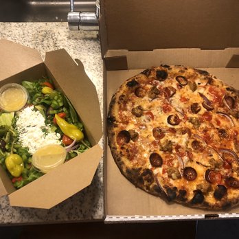 King Dough Indy - Large Greco Salad and Big Boy Pizza - Pizza Near Me - Indianapolis, Indiana