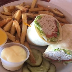 Station 43 Tavern - Turkey Wrap and fries