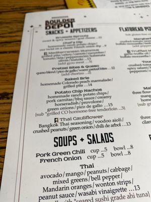 Menu photo 3 Roadhouse Boulder Depot Boulder, CO