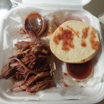 The Pig On Beale - A very long way from being a Jumbo- This and fries for $12 - Barbeque Near Me - Memphis, Tennessee