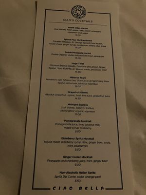 Menu photo 2 Ciao Bella Bloomington, MN