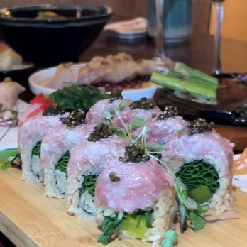 Sushi Club - Chives inside the rolls but somehow it taste amazing!! Wow, must order! - Sushi Bars Near Me - Brea, California Sushi Club - Chives inside the rolls but somehow it taste amazing!! Wow, must order! - Sushi Bars Near Me - Brea, California