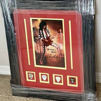 Monster Custom Picture Framing - A famous guitarist - Framing Near Me - Henderson, Nevada Monster Custom Picture Framing - A famous guitarist - Framing Near Me - Henderson, Nevada