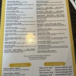 Kobe Express Japanese Resturant - Menu