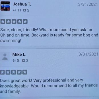 Mission First Pools - Reviews that Yelp does not recognize - Pool Cleaners Near Me