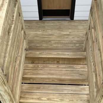 Job Done Well - Deck stairs after prep. - Handyman Near Me Job Done Well - Deck stairs after prep. - Handyman Near Me