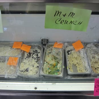 Here's the Scoop - One side of the homemade and in my opinion, truly authentic, display case of ice cream flavors at Here's the Scoop in Salida, CO - Ice Cream & Frozen Yogurt Near Me - Salida, Colorado