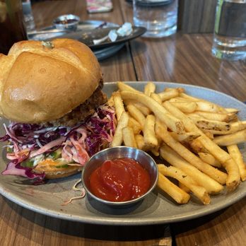 The Corner Office Restaurant + Martini Bar - Korean Fried Chicken Sandwich - New American Near Me - Denver, Colorado The Corner Office Restaurant + Martini Bar - Korean Fried Chicken Sandwich - New American Near Me - Denver, Colorado