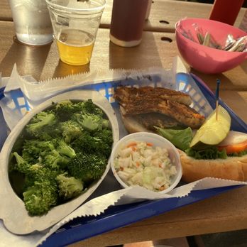 Boondocks Restaurant - Blackened red fish sandwich platter. - Seafood Near Me - Port Orange, Florida Boondocks Restaurant - Blackened red fish sandwich platter. - Seafood Near Me - Port Orange, Florida