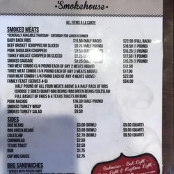 The Hot Spot Smokehouse - Menu