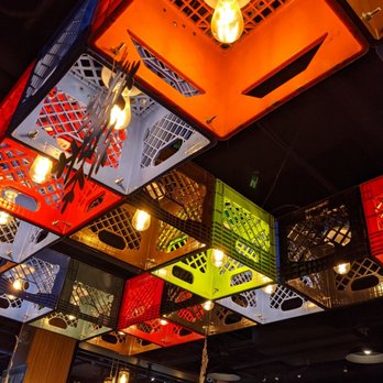 Collegetown Bagels - Cool light fixture. - Coffee & Tea Near Me - Ithaca, New York