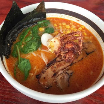 Ramen Parlor - Spicy lobster miso ramen w/ fried soft shell crab - Ramen Near Me - San Mateo, California Ramen Parlor - Spicy lobster miso ramen w/ fried soft shell crab - Ramen Near Me - San Mateo, California