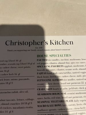 Menu photo 3 Christopher's Kitchen Palm Beach Gardens, FL