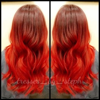 Regis Salon - Raging red color melt! Yes please!!! - Hair Salons Near Me - College Station, Texas Regis Salon - Raging red color melt! Yes please!!! - Hair Salons Near Me - College Station, Texas