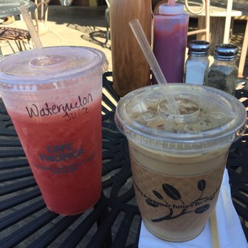 Cafe Pacifica - Fresh Watermelon Juice and Iced coffee. - Coffee & Tea Near Me - Pacifica, California