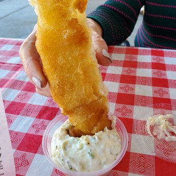 The Codfather - Part of breaded haddock dipped in tartar sauce - Fish & Chips Near Me - Henderson, Nevada The Codfather - Part of breaded haddock dipped in tartar sauce - Fish & Chips Near Me - Henderson, Nevada