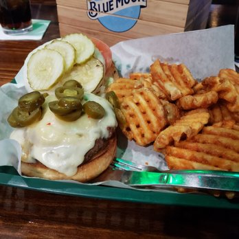 Fall Sports Lounge - Pepper Jack "The Ripper" Burger...Dry with no taste... - Sports Bars Near Me - Dearborn, Michigan Fall Sports Lounge - Pepper Jack "The Ripper" Burger...Dry with no taste... - Sports Bars Near Me - Dearborn, Michigan