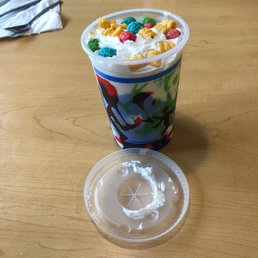 Captain crunch milk shake. Captain crunch milk shake.