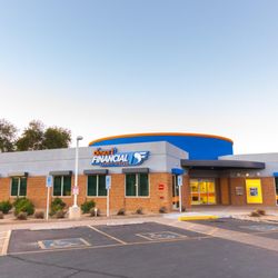 Desert Financial Credit Union - Desert Financial Credit Union's Phoenix - East Bell branch, exterior and parking lot