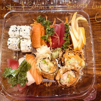 SriThai  Thai Kitchen & Sushi Bar - Duluth - Sushi sashimi special bento for lunch (to-go). - Japanese Near Me - Duluth, Georgia