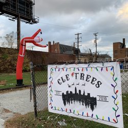 CLE Trees - View of our lot from Carnegie. Come visit us at 3615 Carnegie Avenue