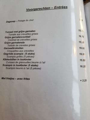 Menu photo 4 L' Orchidée Koksijde, VWV