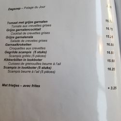 L' Orchidée - Menu