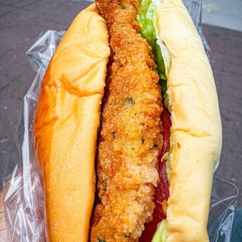 Audrey Bakery & Cafe - Chicken sandwich. Pretty pretty good - Coffee & Tea Near Me - New York, New York