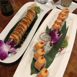 Baked salmon roll & Sunset roll Baked salmon roll & Sunset roll