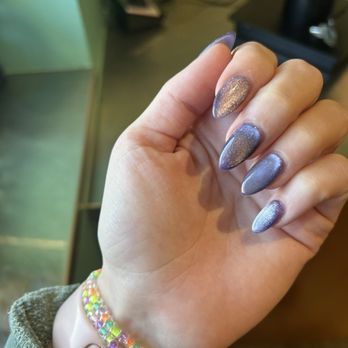 J'Art Nail Bar - purple with chrome - Nail Salons Near Me - Edmond, Oklahoma J'Art Nail Bar - purple with chrome - Nail Salons Near Me - Edmond, Oklahoma