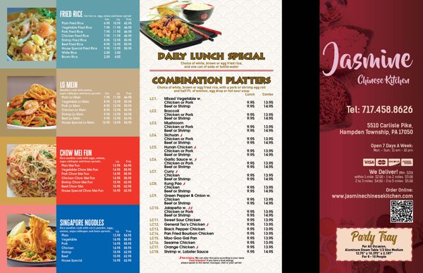 Menu photo 4 Jasmine chinese kitchen Hampden Township, PA