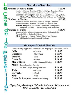 Menu photo 8 La Casa de los Pastelillos Guayama, PR
