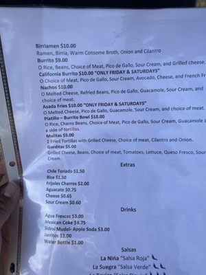 Menu photo 1 Juniors Tacos Houston, TX