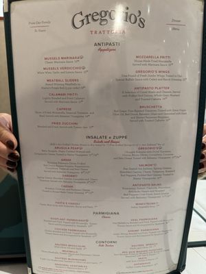 Menu photo 6 Gregorio's Trattoria Potomac, MD