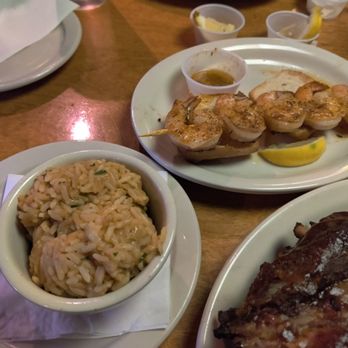 Texas Roadhouse - Side of wild rice and half rack of ribs plus side of grilled shrimp - Steakhouses Near Me - Palm Coast, Florida Texas Roadhouse - Side of wild rice and half rack of ribs plus side of grilled shrimp - Steakhouses Near Me - Palm Coast, Florida