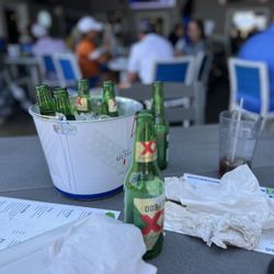 Football Saturday on the patio is awesome