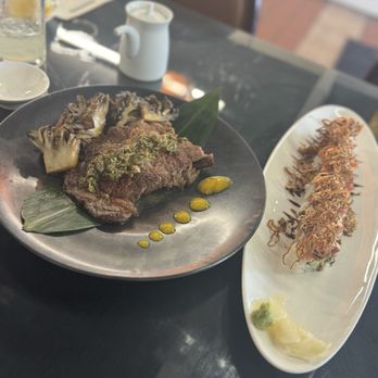 El Sol De Mexico - ribeye steak with mushrooms and chimichurri - Seafood Near Me - East Los Angeles, California