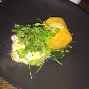 The Devil's Advocate - Polenta, poached egg, long stem broccoli and hollandaise sauce. - Wine Bars Near Me - Edinburgh, EDH The Devil's Advocate - Polenta, poached egg, long stem broccoli and hollandaise sauce. - Wine Bars Near Me - Edinburgh, EDH