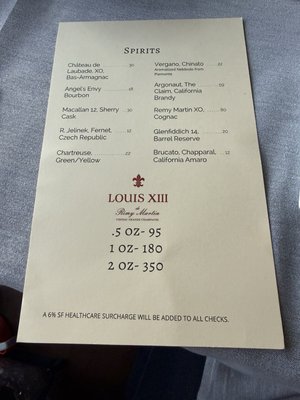 Menu photo 1 Alexander's Steakhouse San Francisco, CA Menu photo 1 Alexander's Steakhouse San Francisco, CA