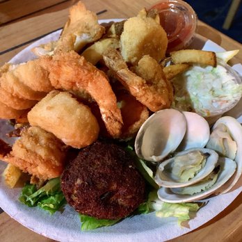 Shore Fresh Seafood Market & Restaurant - Fried Seafood Combo.... Delicious! - Seafood Near Me - Point Pleasant Beach, New Jersey