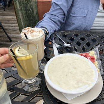 Cafe Marina And Woodley's Bar - Clam chowder, fall drink specials - Seafood Near Me - Eureka, California
