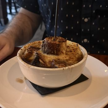 The Whitlock - French onion soup with bone marrow - Bars Near Me - Katonah, New York