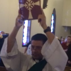 St John's Episcopal Church - Deacon John's last service before he heads back to Columbia. Hopefully he will return this next spring.