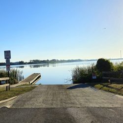 Little Free Library - View of the lake & boat ramp from the library!